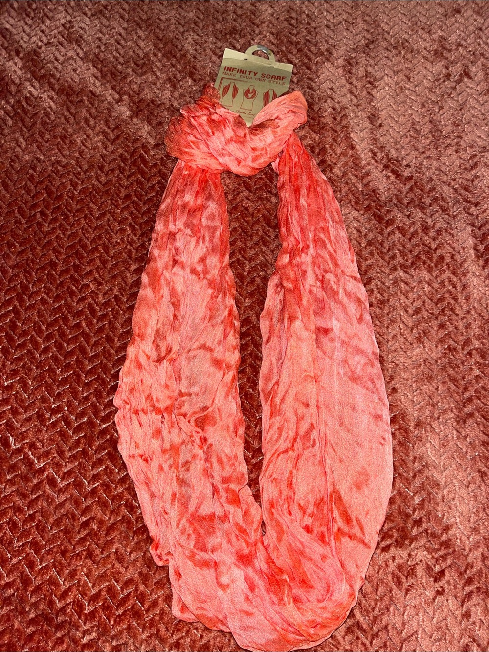 Infinity Scarf - Coral Pink Women’s Accessory